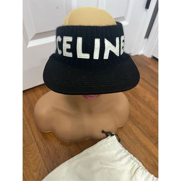 Celine logo visor sun visor hat cap - Picture 4 of 12